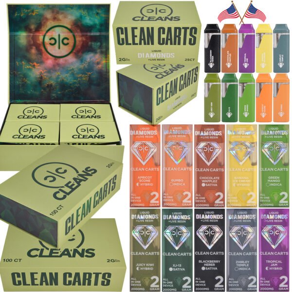 Clean carts disposable 2g